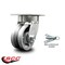 Service Caster 4 Inch Kingpinless V Groove Semi Steel Poly Wheel Swivel Caster with Swivel Lock SCC-KP30S420-VGR-BSL - alternate 3